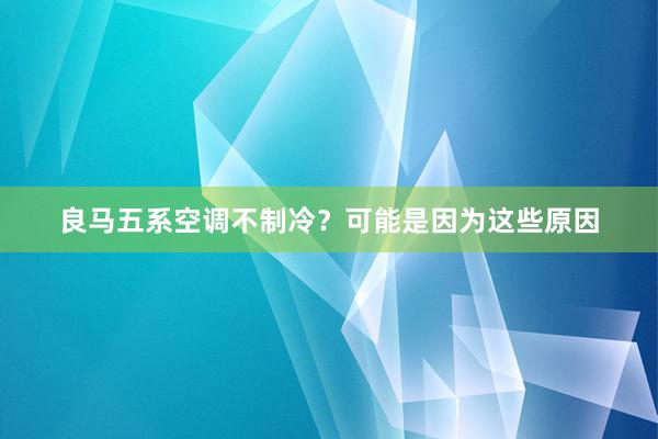 良马五系空调不制冷？可能是因为这些原因